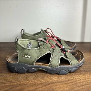 Keen Dakota Green Leather Sandals Sz 8 Womens